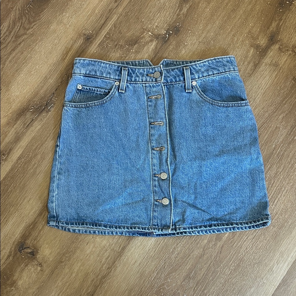 Levi's Blue Denim Mini Skirt